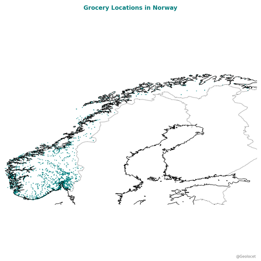 Grocery Store Locations in Norway: Comprehensive Dataset Available for Download