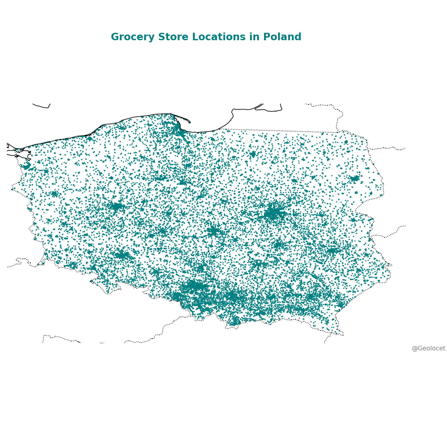 All Supermarket Locations in Poland: Complete Geographic Dataset