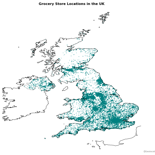 All Supermarket Locations in the UK: Complete Geographic Dataset Available for Download