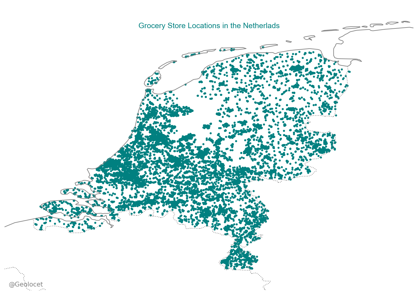 All Supermarket Locations in the Netherlands: Complete Geographic Dataset