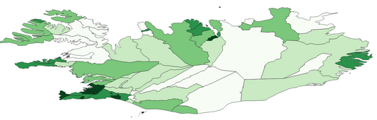 Geodemographics dataset for Iceland at municipal level with adminsitrative boundaries