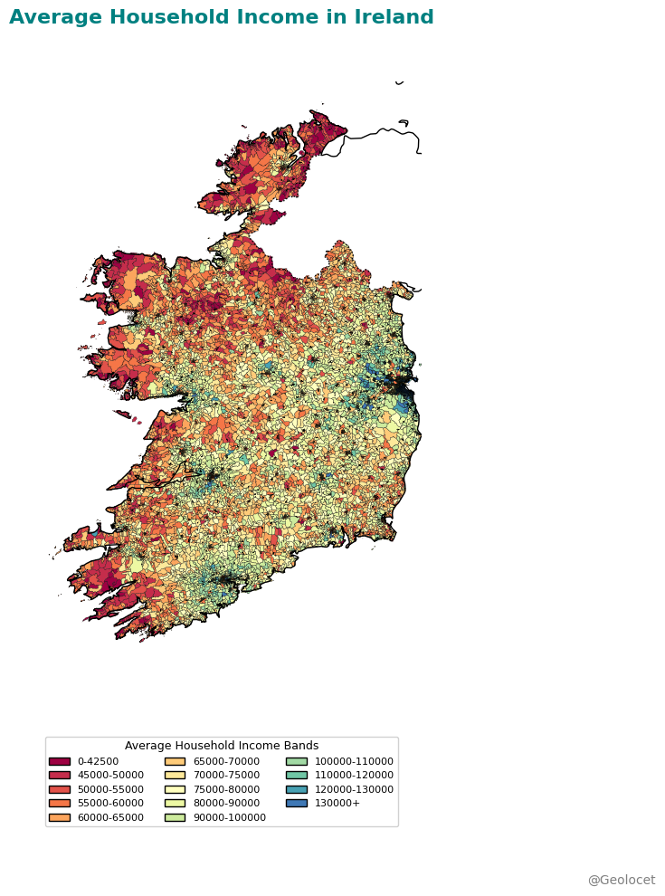Ireland income map 2022