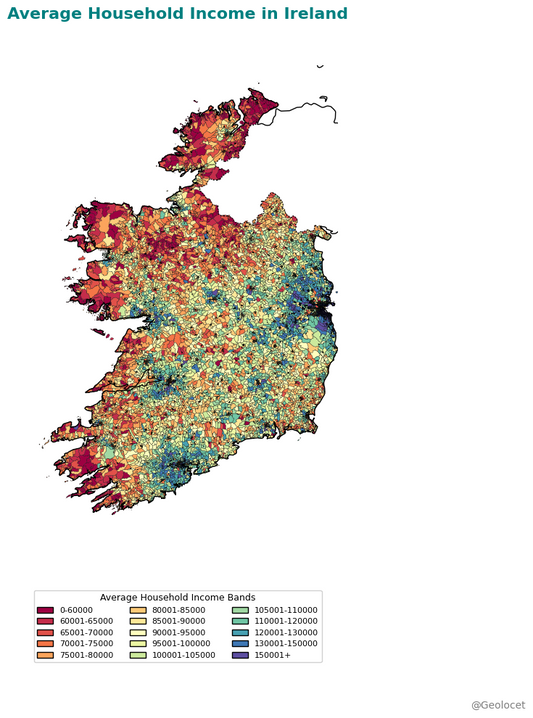 Ireland: Download Income Indicators at Small Area Level