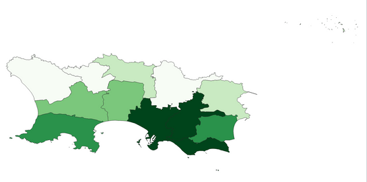 Geodemographics dataset for Jersey at municipal level with adminsitrative boundaries