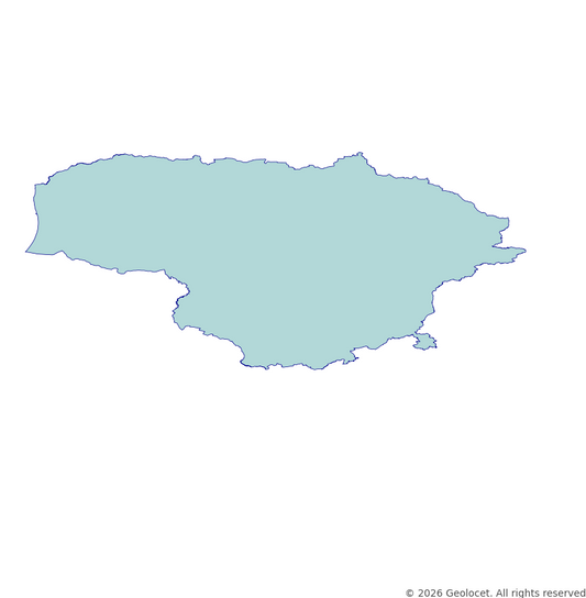 Lithuania Full Administrative Hierarchy: Country, County, Municipality, Eldership GIS Boundaries