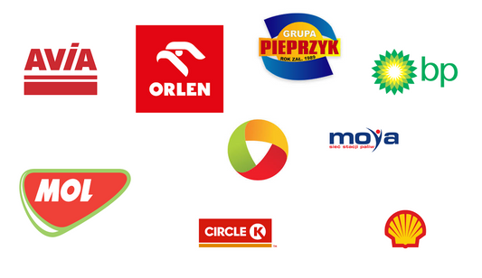 Logo of Main Petrol Station Brands in Poland