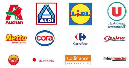 France Grocery Locations Dataset – Top 19 Supermarket Brands