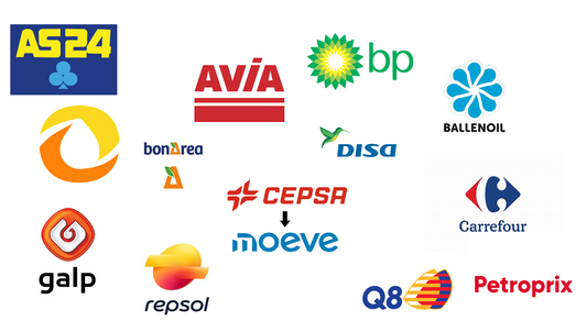 Locations of All Sites of the Top 16 Petrol Station Brands in Spain: Dataset Available for Download