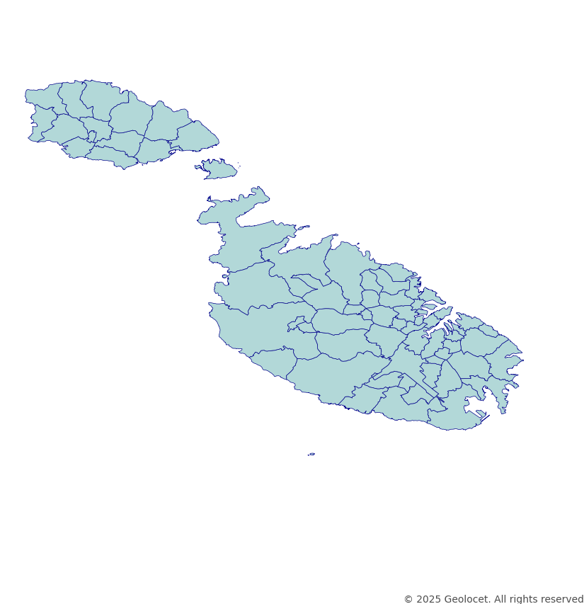 Malta Local councils (Kunsilli lokali) Administrative Boundaries Data