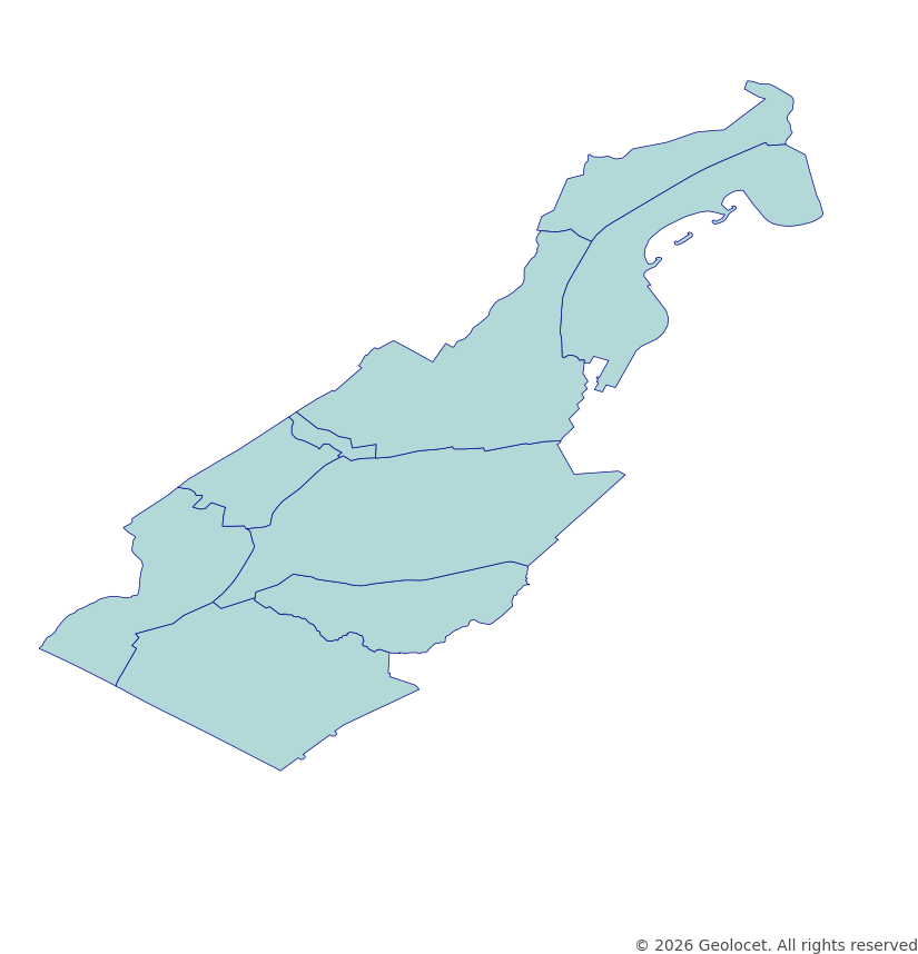 Monaco Full Administrative Hierarchy: Country, Administrative Ward GIS Boundaries
