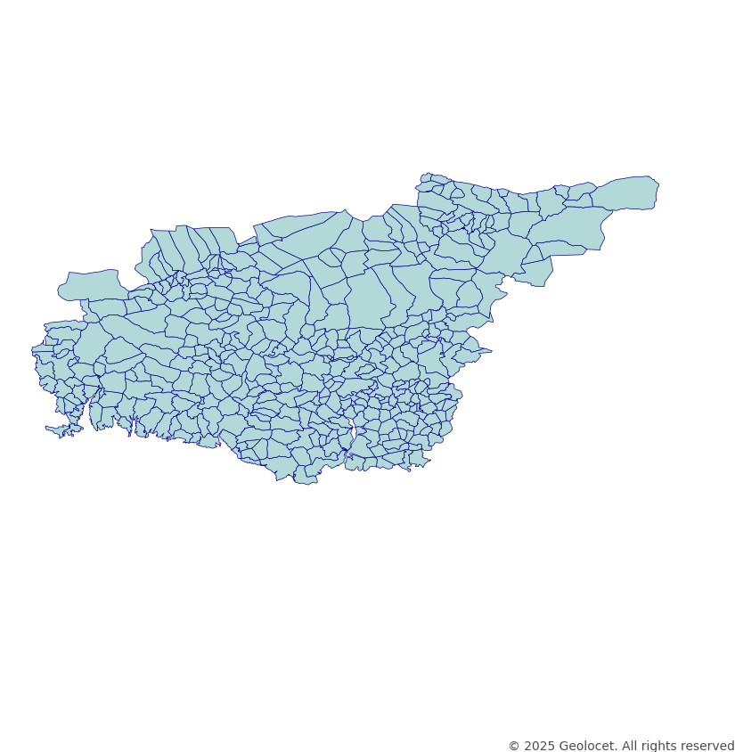 Tunceli Neighbourhoods/Mahalleler Boundary Polygons in a Shape file format