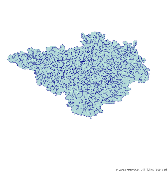 Yozgat Neighbourhoods/Mahalleler Boundary Polygons in a Shape file format