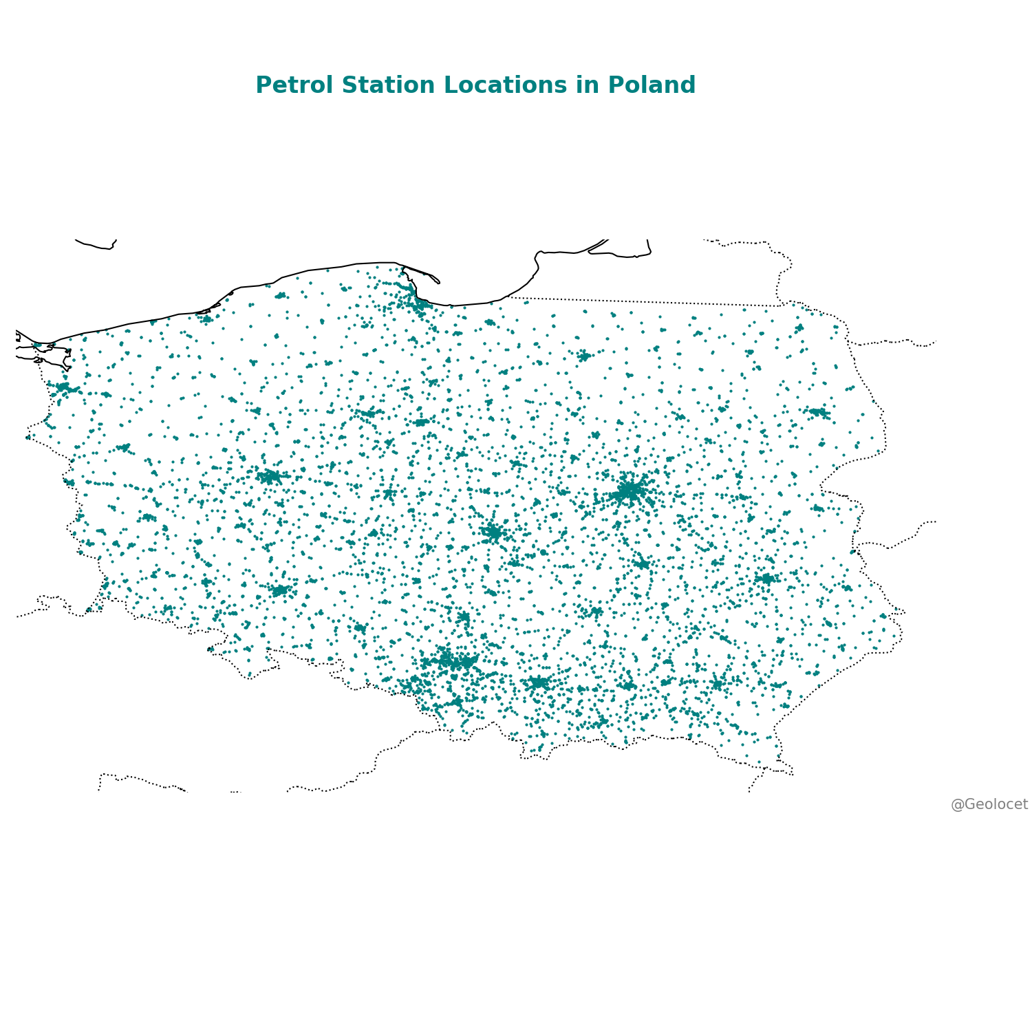 All Petrol Station Locations in Poland: Complete Geographic Dataset