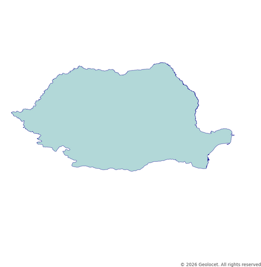 Romania Full Administrative Hierarchy: Country, County, Municipality GIS Boundaries with 2025 Population Data