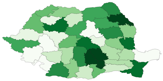 Geodemographics dataset for Romania at municipal level with adminsitrative boundaries