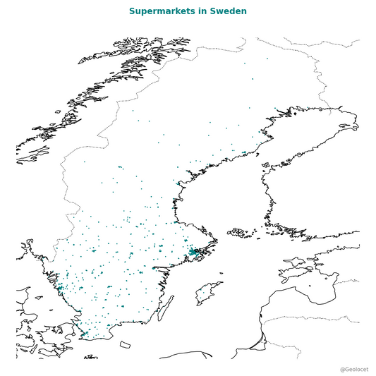 Grocery Store Locations in Sweden: Comprehensive Dataset Available for Download
