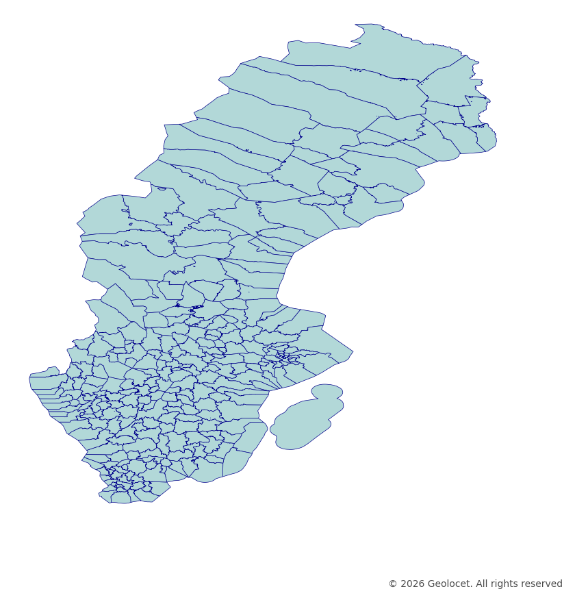 Sweden - Administrative Boundary Polygonss