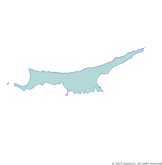 Turkish Republic of Northern Cyprus Boundary Polygons