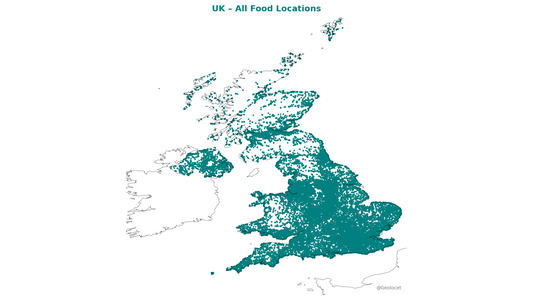 All Restaurant Locations in the UK: Complete Geographic Dataset Available for Download