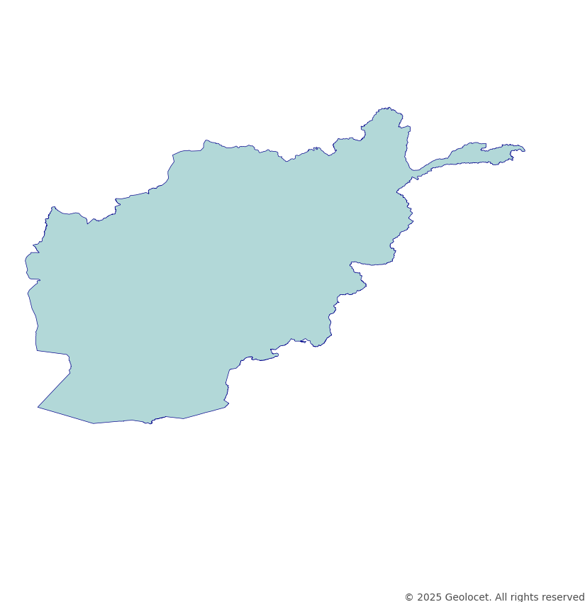 Afghanistan Country-Level Boundary