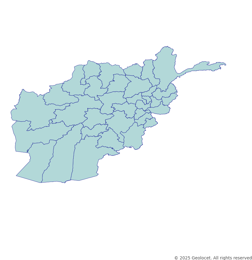 Afghanistan Province-Level Boundary