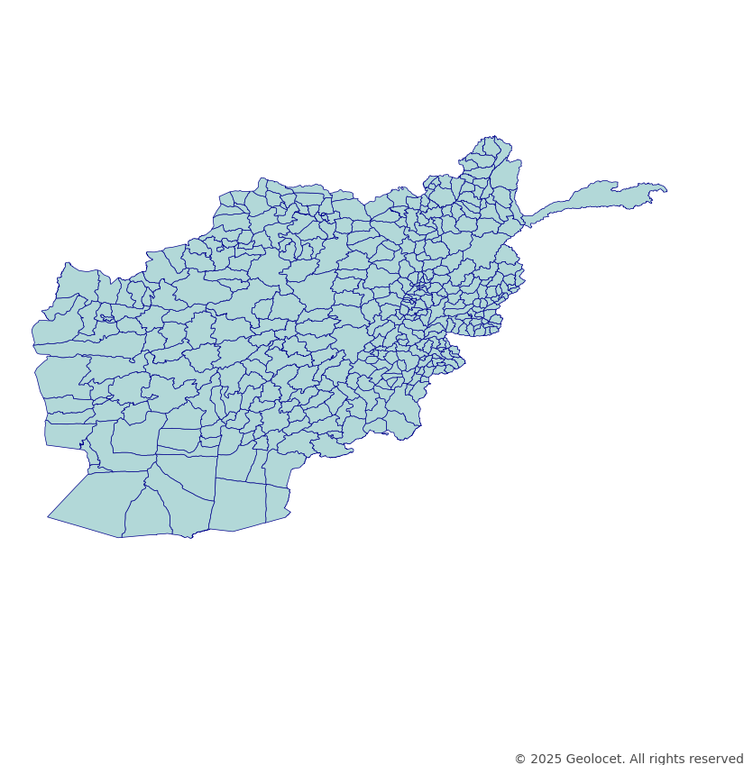 Afghanistan Administrative Boundaries Data
