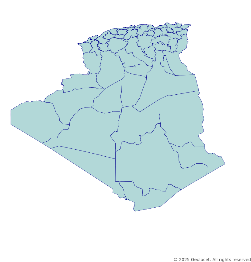 Algeria Province-Level Boundary