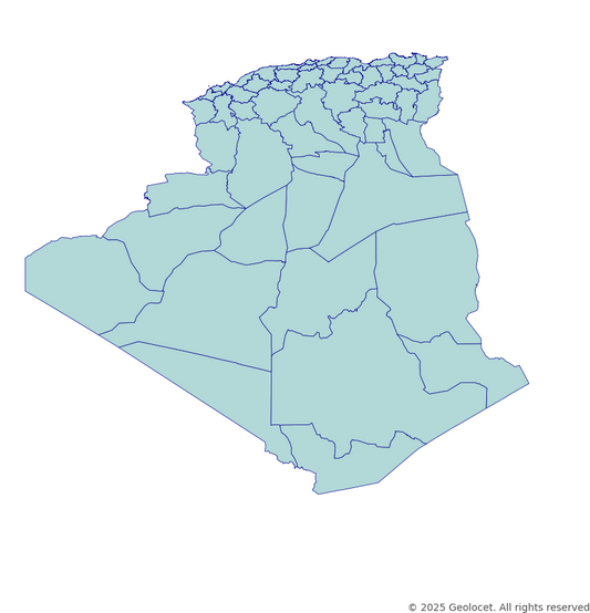 Algeria Province-Level Boundary