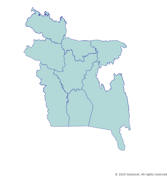 Bangladesh Province-Level Boundary