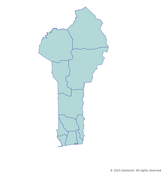 Benin Department-Level Boundary