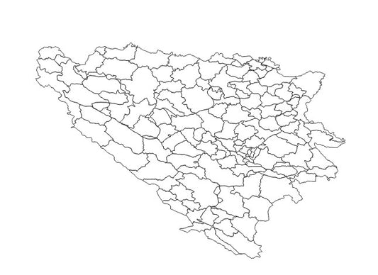Bosnia and Herzegovina Cities and Municipalities Boundaries Dataset