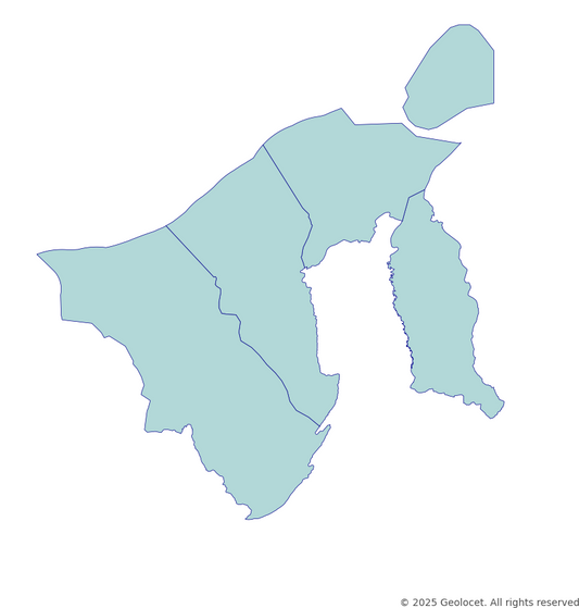 Brunei District-Level Boundary