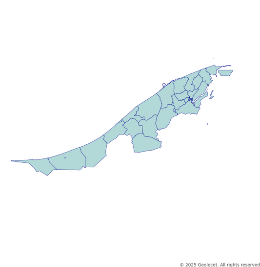 Brunei Subdistrict-Level Boundary