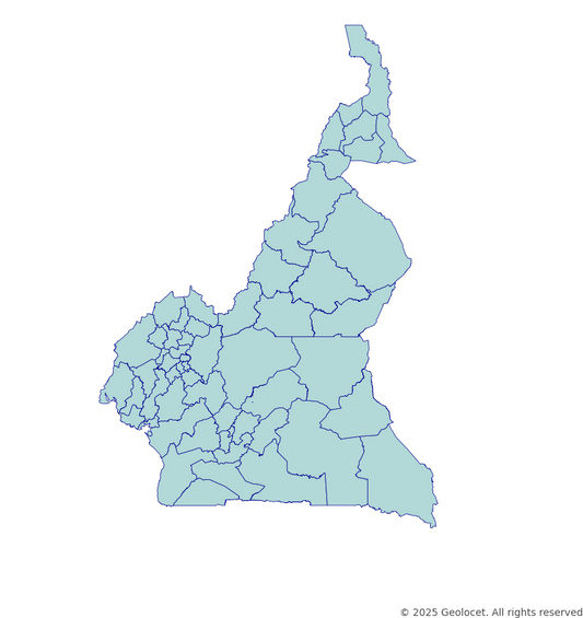 Cameroon Department-Level Boundary