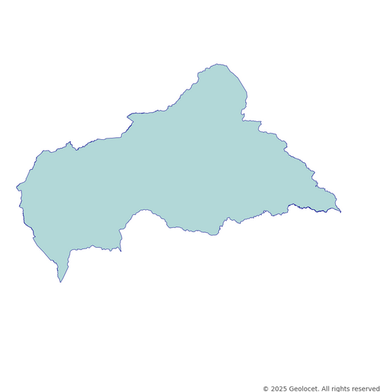 Central African Republic Country-Level Boundary