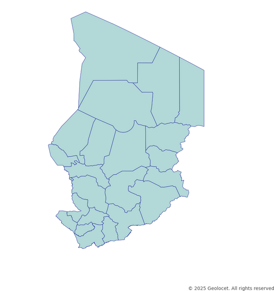Chad Country, Region-Level Boundary