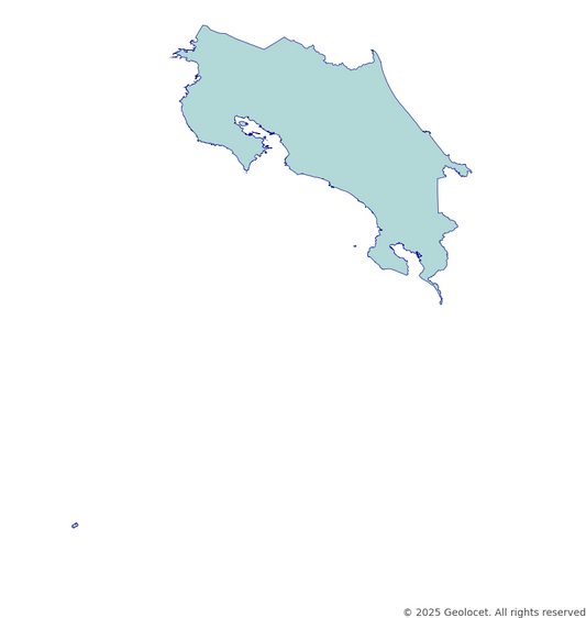 Costa Rica Country-Level Boundary