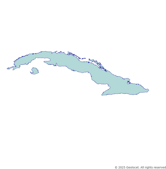 Cuba Country-Level Boundary