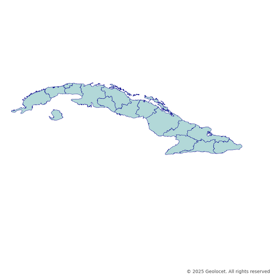 Cuba Province-Level Boundary