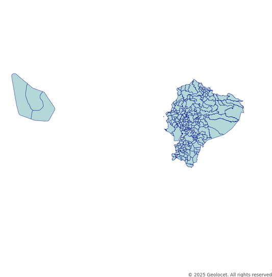 Ecuador District-Level Boundary