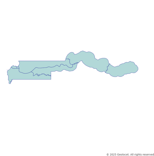 Gambia Region-Level Boundary