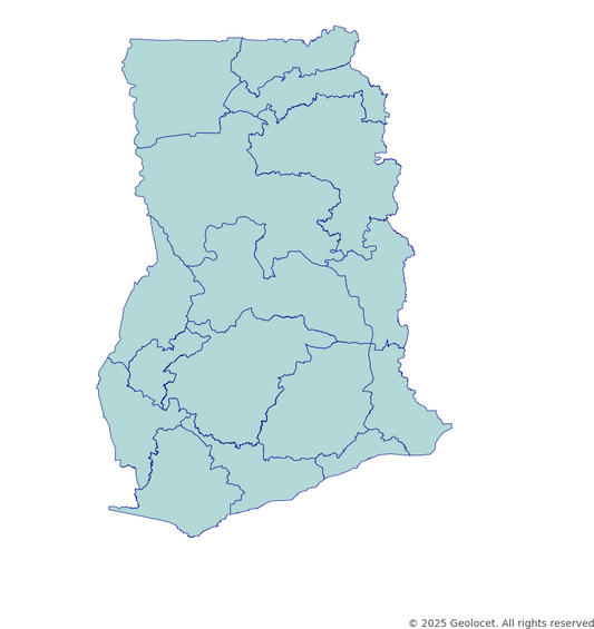 Ghana Region-Level Boundary