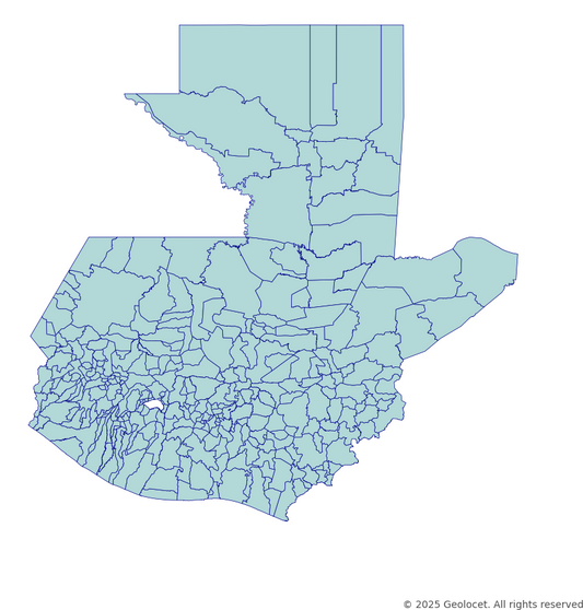 Guatemala Municipality-Level Boundary