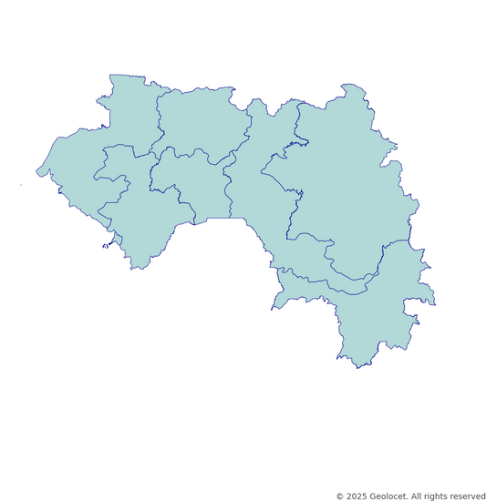 Guinea Province-Level Boundary