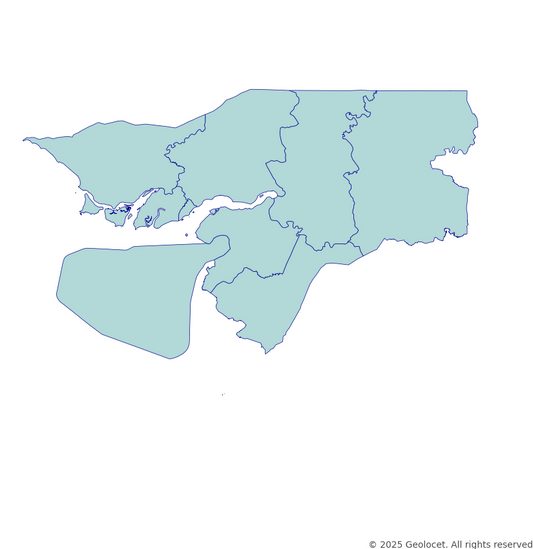 Guinea-bissau Region-Level Boundary