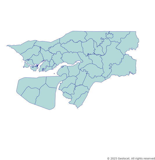 Guinea-bissau Country, Province, Region, Sector-Level Boundary
