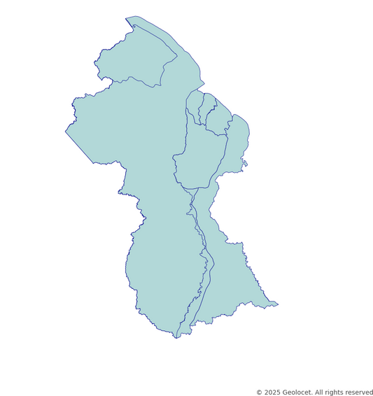 Guyana Region-Level Boundary