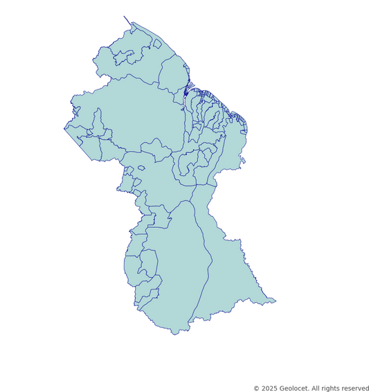 Guyana Democratic Council-Level Boundary