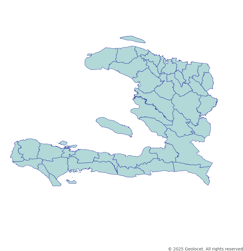 Haiti Arrondissement-Level Boundary