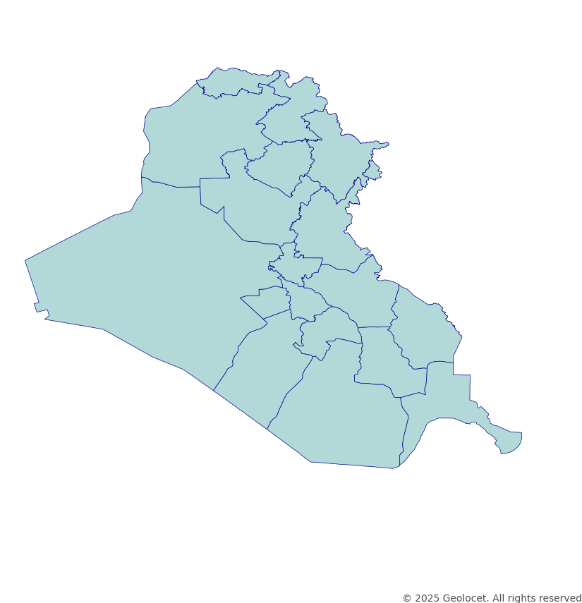 Iraq Governorate-Level Boundary